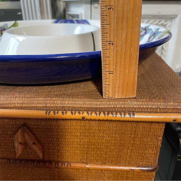 Home Accents White blue Floral serving appetizer platter veggie tray - Picture 8 of 11